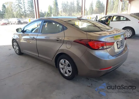 2016 Hyundai Elantra Se из США, поврежденный, VIN 5NPDH4AE4GH718465